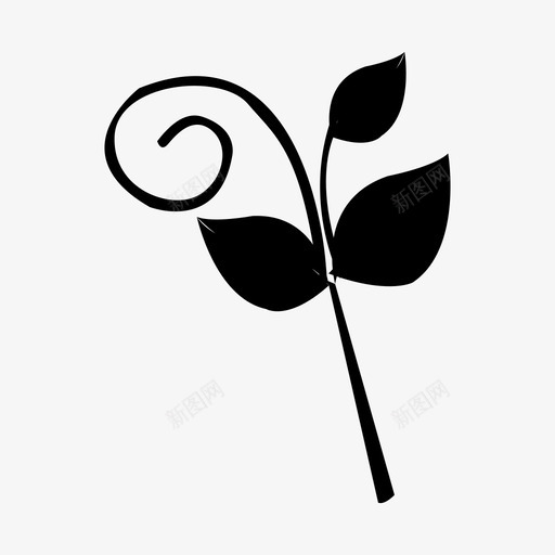 草本植物绿叶植物植物图标svg_新图网 https://ixintu.com 植物 植物和树木 绿叶 绿叶植物 草本植物