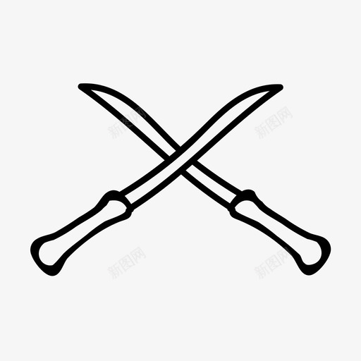 魔杖十字架决斗图标svg_新图网 https://ixintu.com 决斗 十字架 哈利波特 战斗 魔杖