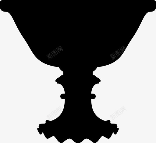 古代圣杯玻璃葡萄酒图标svg_新图网 https://ixintu.com 古代圣杯 古董玻璃壶 玻璃 葡萄酒