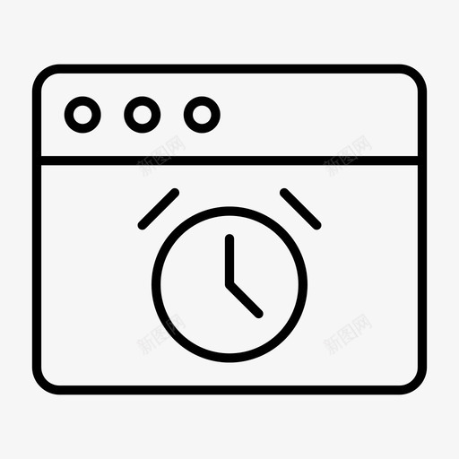 浏览器闹钟提醒日程表图标svg_新图网 https://ixintu.com 提醒 日程表 时间 浏览器闹钟 秒表 计时器