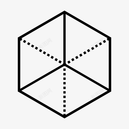 等轴测立方体三维几何体图标svg_新图网 https://ixintu.com 三维 几何体 柏拉图体 等轴测立方体