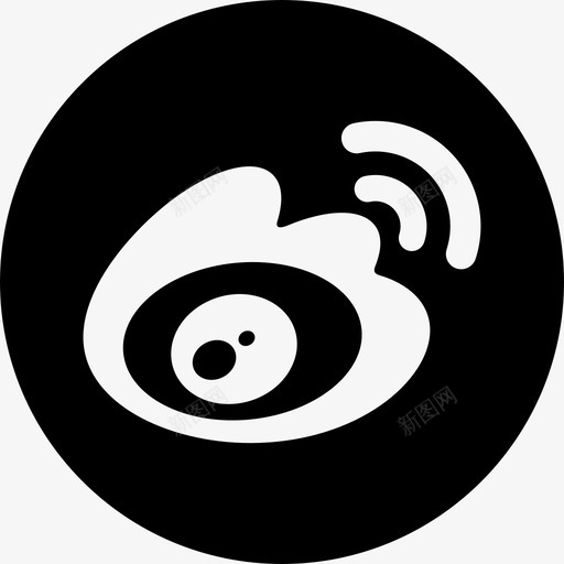 微博社交标识社交图标圆形svg_新图网 https://ixintu.com 微博社交标识 社交图标圆形