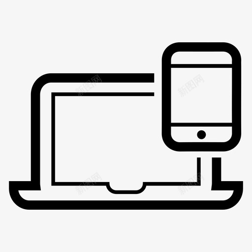 响应式应用程序设备图标svg_新图网 https://ixintu.com 响应式设计 应用程序 概述搜索引擎优化互联网营销 界面 移动 设备