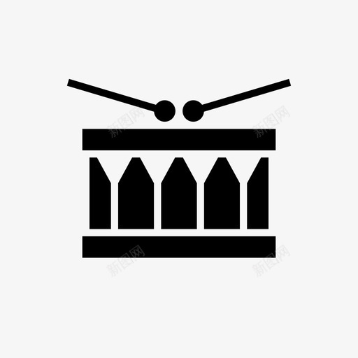 鼓鼓槌乐器图标svg_新图网 https://ixintu.com 乐器 充满音乐 打击乐 音乐 鼓 鼓槌