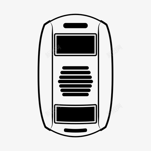 移动传感器报警器窃贼图标svg_新图网 https://ixintu.com 人 家庭安全 报警器 无线 移动传感器 窃贼