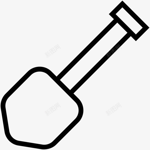 铁锹建筑工具园艺工具图标svg_新图网 https://ixintu.com 园艺工具 婴儿和儿童图标集 建筑工具 手工工具 铁锹 铲子