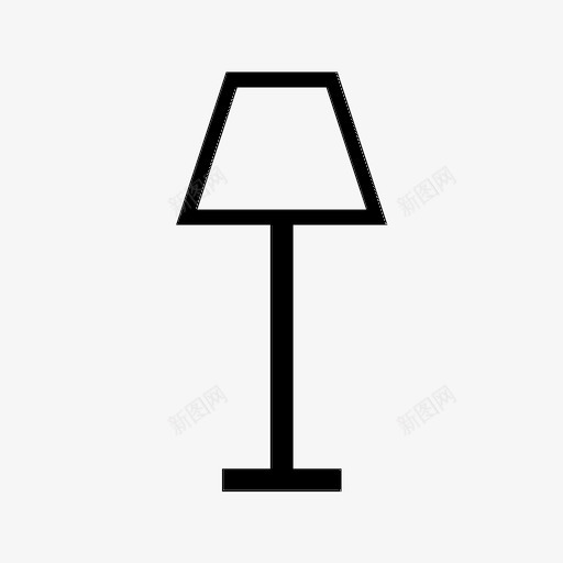 落地灯家具家居图标svg_新图网 https://ixintu.com 家具 家居 灯 落地灯