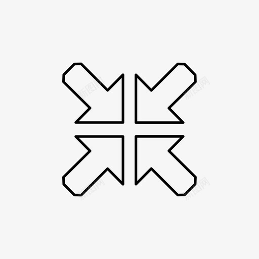 箭头V形移动图标svg_新图网 https://ixintu.com V形 移动 箭头 缩放