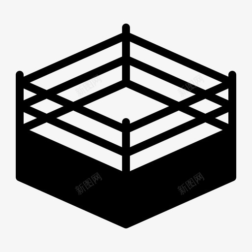 拳击场比赛搏击图标svg_新图网 https://ixintu.com 奥运会 拳击场 搏击 比赛 里约奥运会