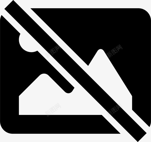 照片断开图像关闭图标svg_新图网 https://ixintu.com 关闭 图像 图片 照片 照片断开 视频和音乐