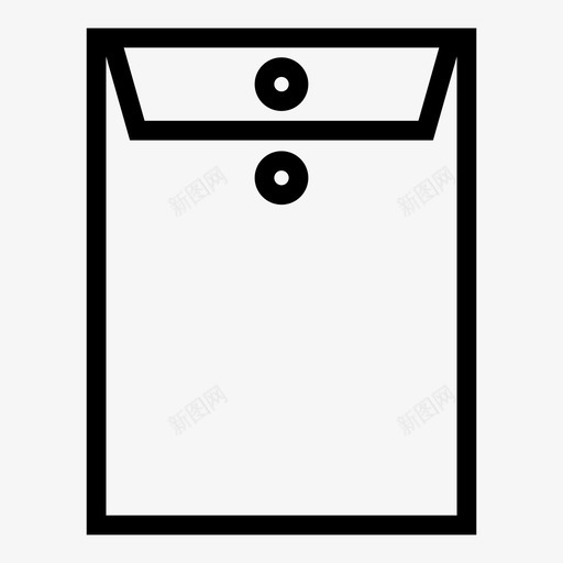 信封文件夹大图标svg_新图网 https://ixintu.com 信封 垂直 大 学校 文件夹 纸张