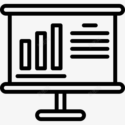 投影仪分析图表图标svg_新图网 https://ixintu.com 分析 办公用品 图表 投影仪 报告 演示文稿