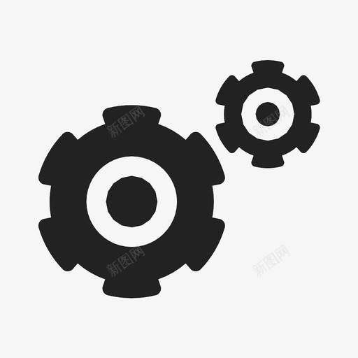齿轮业务努力图标svg_新图网 https://ixintu.com 业务 努力 团队 工作 标志 齿轮