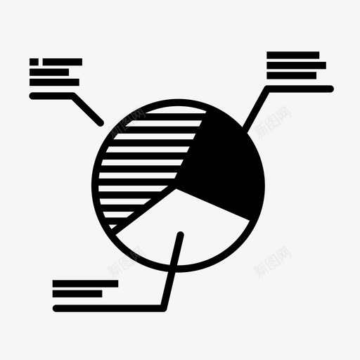 饼图业务甜甜圈图标svg_新图网 https://ixintu.com 业务 图表 演示 甜甜圈 进度 饼图