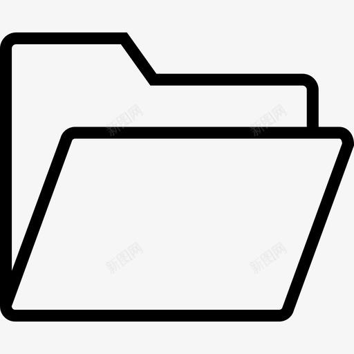 打开文件夹查找器视图图标svg_新图网 https://ixintu.com 打开文件夹 打开查找器 查找器 行图标 视图