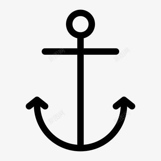 锚链接页面图标svg_新图网 https://ixintu.com 基本博览会 帆 网址 链接 锚 页面