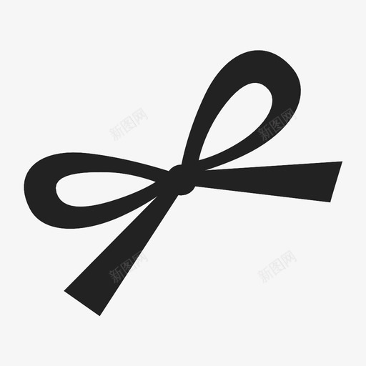 蝴蝶结环领带图标svg_新图网 https://ixintu.com 环 缎带 蝴蝶结 领带