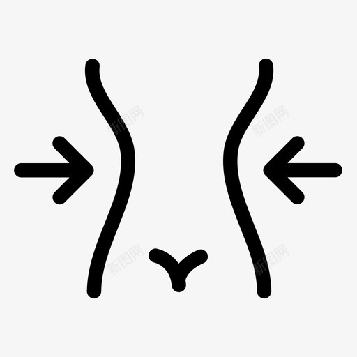 减肥身材女性图标svg_新图网 https://ixintu.com 减肥 女性 瘦身 腰围 身材 随意简单图标少就是多