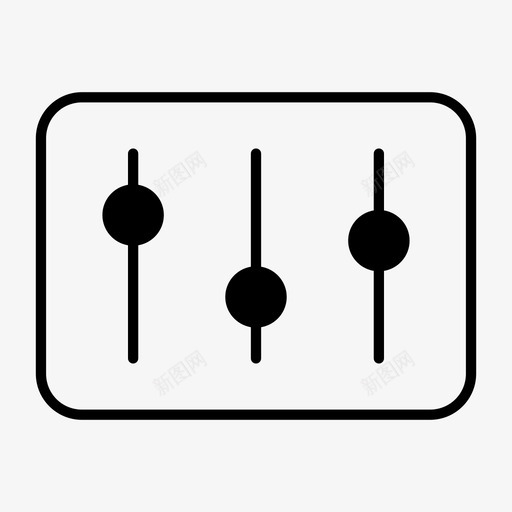 均衡器音频平衡音频混音器图标svg_新图网 https://ixintu.com 均衡器 设置 配置 音频平衡 音频混音器 首选项