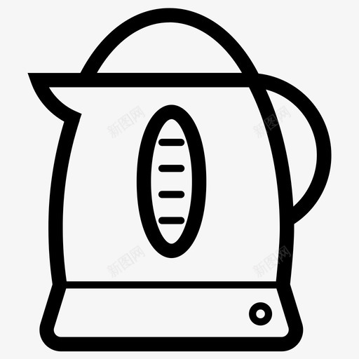 水壶电水壶电子产品图标svg_新图网 https://ixintu.com 厨房图标 厨房电器 早晨 水壶 电子产品 电水壶