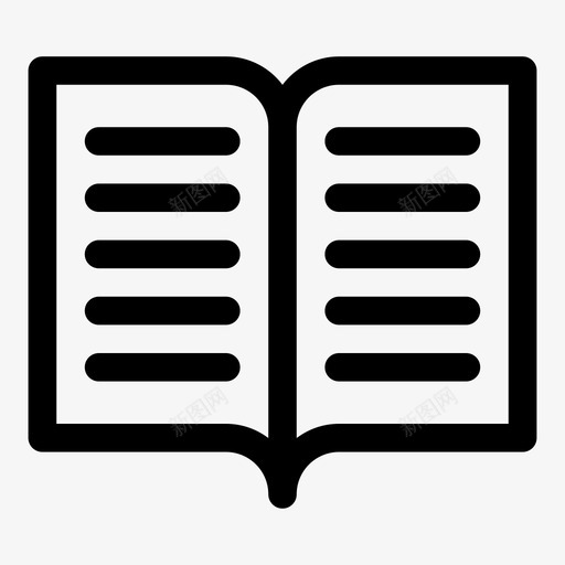 书封面书开本图标svg_新图网 https://ixintu.com 书 书正文 封面书 开本 校本 纯线条