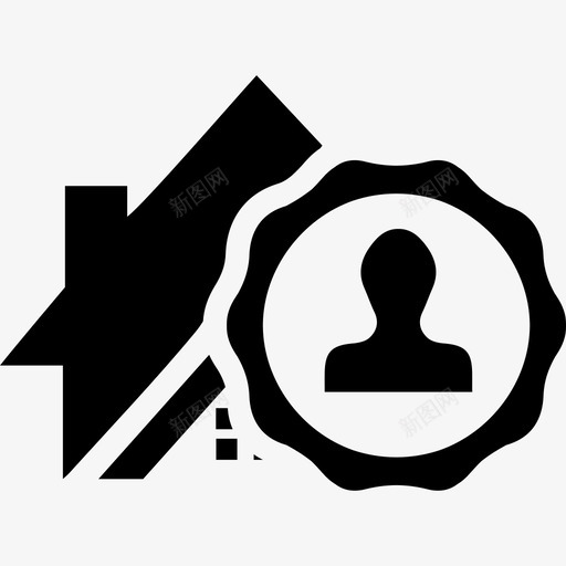 房地产企业标志着一个房子的业主徽章商业房地产2图标svg_新图网 https://ixintu.com 商业 房地产2 房地产企业标志着一个房子的业主徽章