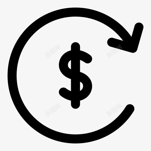 现金返还货币付款图标svg_新图网 https://ixintu.com 业务繁忙 付款 现金返还 货币