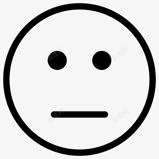 无语不能说话表情符号图标svg_新图网 https://ixintu.com 不能说话 手工艺情感 无语 沉默 表情符号