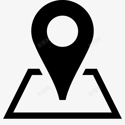 地图图钉区域地图固定区域向下图标svg_新图网 https://ixintu.com ios工具栏图标图示符 位置 向下 地图固定区域 地图图钉区域