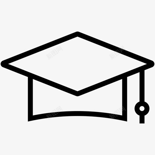 灰泥板获奖帽毕业典礼图标svg_新图网 https://ixintu.com 学位帽 教育图标集 毕业典礼 毕业生帽 灰泥板 获奖帽