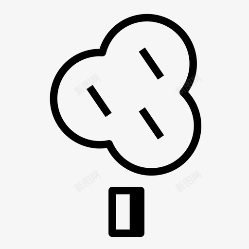 三合一树填充环境景观美化图标svg_新图网 https://ixintu.com 三合一树填充 景观美化 树木 森林为树木 环境 草坪护理