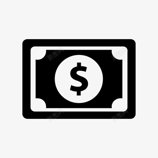 金钱购买现金图标svg_新图网 https://ixintu.com 图标移动 基金 支付 现金 购买 金钱