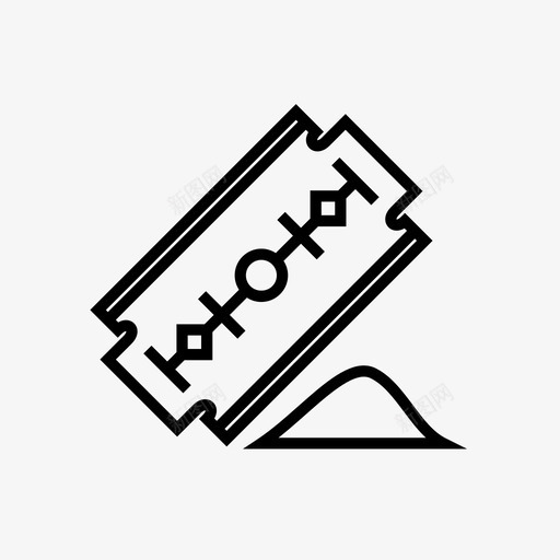 可卡因切割毒品图标svg_新图网 https://ixintu.com 切割 剃须刀 可卡因 毒品 毒品用具 雪