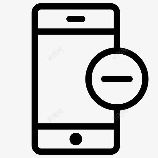 删除电话拒绝减号图标svg_新图网 https://ixintu.com crafticons通信和媒体 不允许 减号 删除电话 拒绝 移动