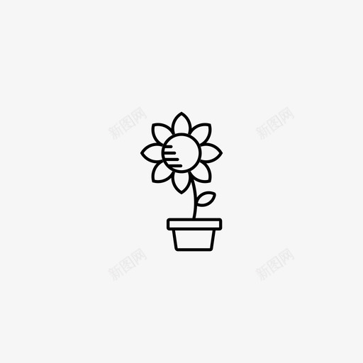 里面的花花雏菊图标svg_新图网 https://ixintu.com 花 里面的花 雏菊