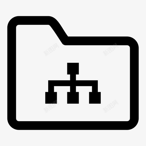文件夹图业务连接图标svg_新图网 https://ixintu.com 业务 团队 层次结构 文件夹图 流程图 组织 连接