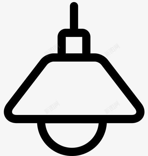 灯具吸顶灯吊灯图标svg_新图网 https://ixintu.com 吊灯 吸顶灯 家具 灯具 荧光灯