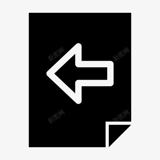 文件左后退后退按钮图标svg_新图网 https://ixintu.com 上一个 后退 后退按钮 左右 左箭头 文件左 返回