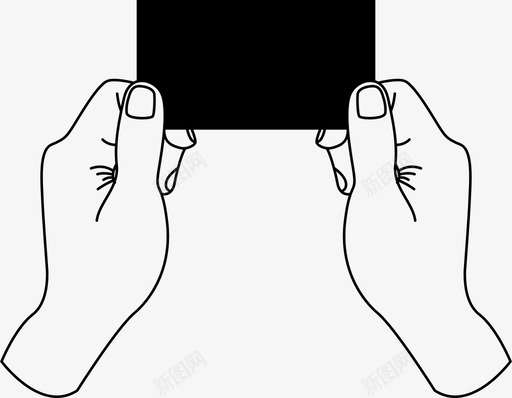 双手传球卡名片手图标svg_新图网 https://ixintu.com 双手传球卡 名片 手 手持空卡和纸 握