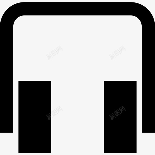 直形耳机工具和器具超图标svg_新图网 https://ixintu.com 工具和器具 直形耳机 超图标