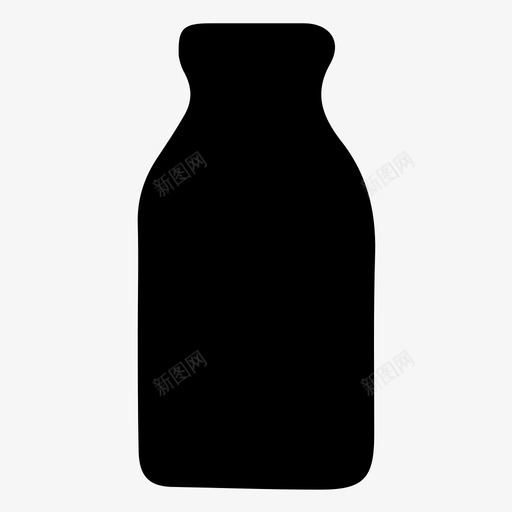 乳制品奶瓶牛奶图标svg_新图网 https://ixintu.com 乳制品 奶瓶 有机 牛奶 送奶工