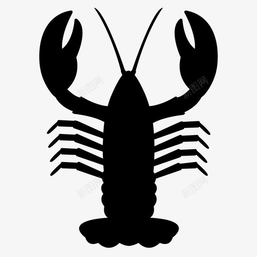 龙虾小龙虾食物过敏图标svg_新图网 https://ixintu.com 小龙虾 海鲜 贝类 食物过敏 龙虾