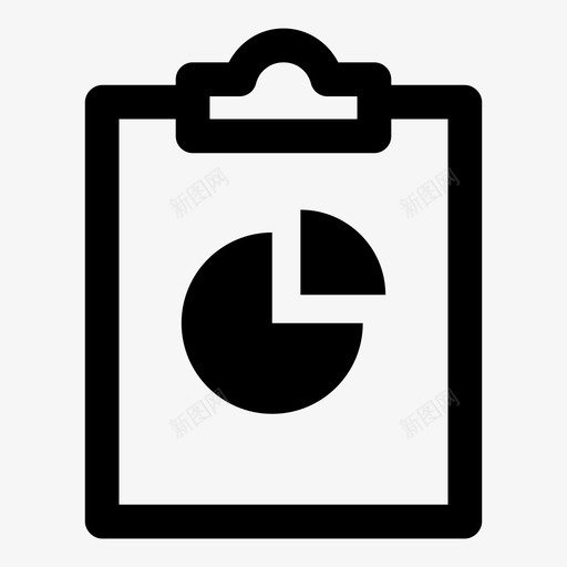 剪贴板饼图分析大数据图标svg_新图网 https://ixintu.com 分析 剪贴板饼图 增强 大数据 报告 研究 饼图