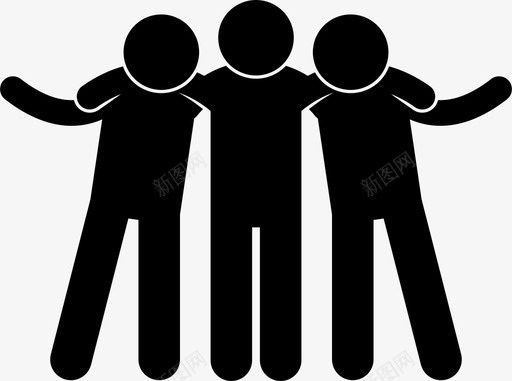 出去玩朋友聚会图标svg_新图网 https://ixintu.com 三 人 出去玩 朋友 聚会