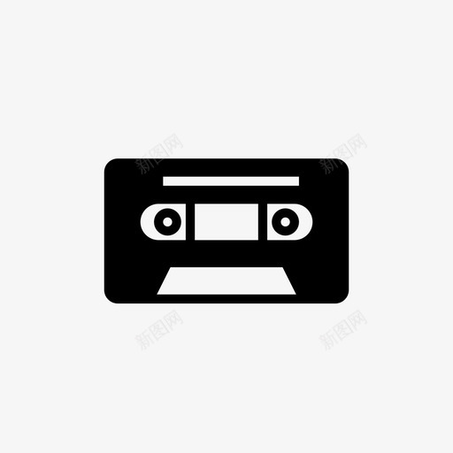 音乐磁带旧的声音的图标svg_新图网 https://ixintu.com 充满音乐的 声音的 复古的 旧的 音乐磁带
