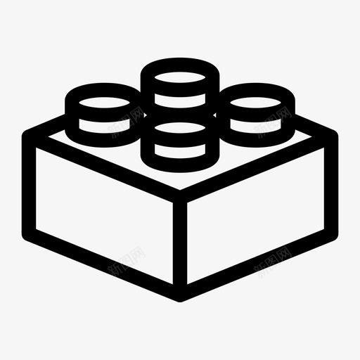 积木乐高积木玩具图标svg_新图网 https://ixintu.com 乐高积木 玩具 积木