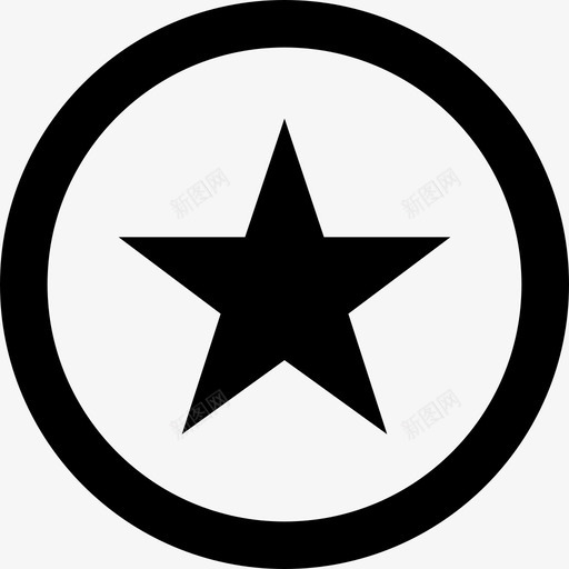 星形圆圈按钮收藏夹图标svg_新图网 https://ixintu.com 按钮 收藏夹 星形圆圈 流行 箭头按钮