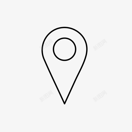 地图图钉地理定位地点图标svg_新图网 https://ixintu.com 地图图钉 地点 地理定位 数字图标