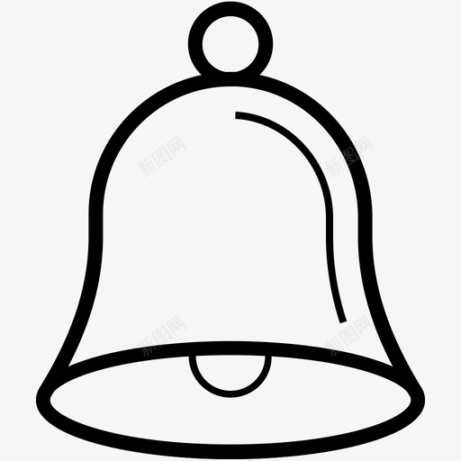 铃声警报手铃图标svg_新图网 https://ixintu.com 学校铃 手铃 教育线路图 警报 铃声