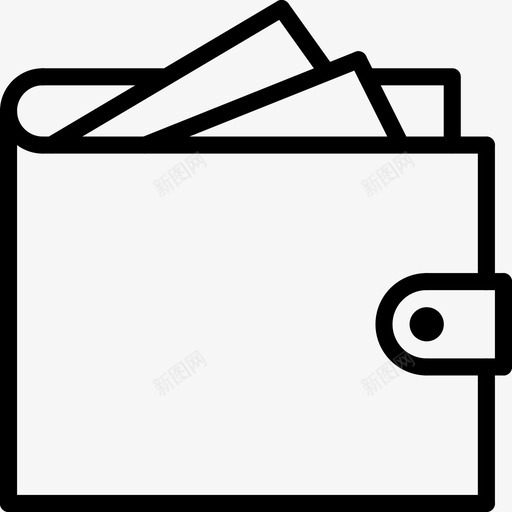 钱包电子商务货币图标svg_新图网 https://ixintu.com 电子商务 电子商务概要 纸币 货币 钱包